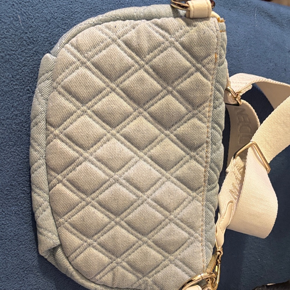 Quilted Blue Crossbody Bag Madden NYC - Picture 6 of 11